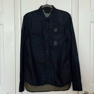 Diesel Black Gold Black Leather Brand Patch